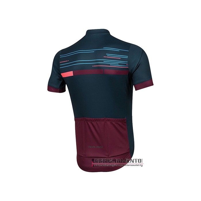 Abbigliamento Pearl Izumi 2021 Manica Corta e Pantaloncino Con Bretelle Spento Blu Scuro Rosso - Clicca l'immagine per chiudere